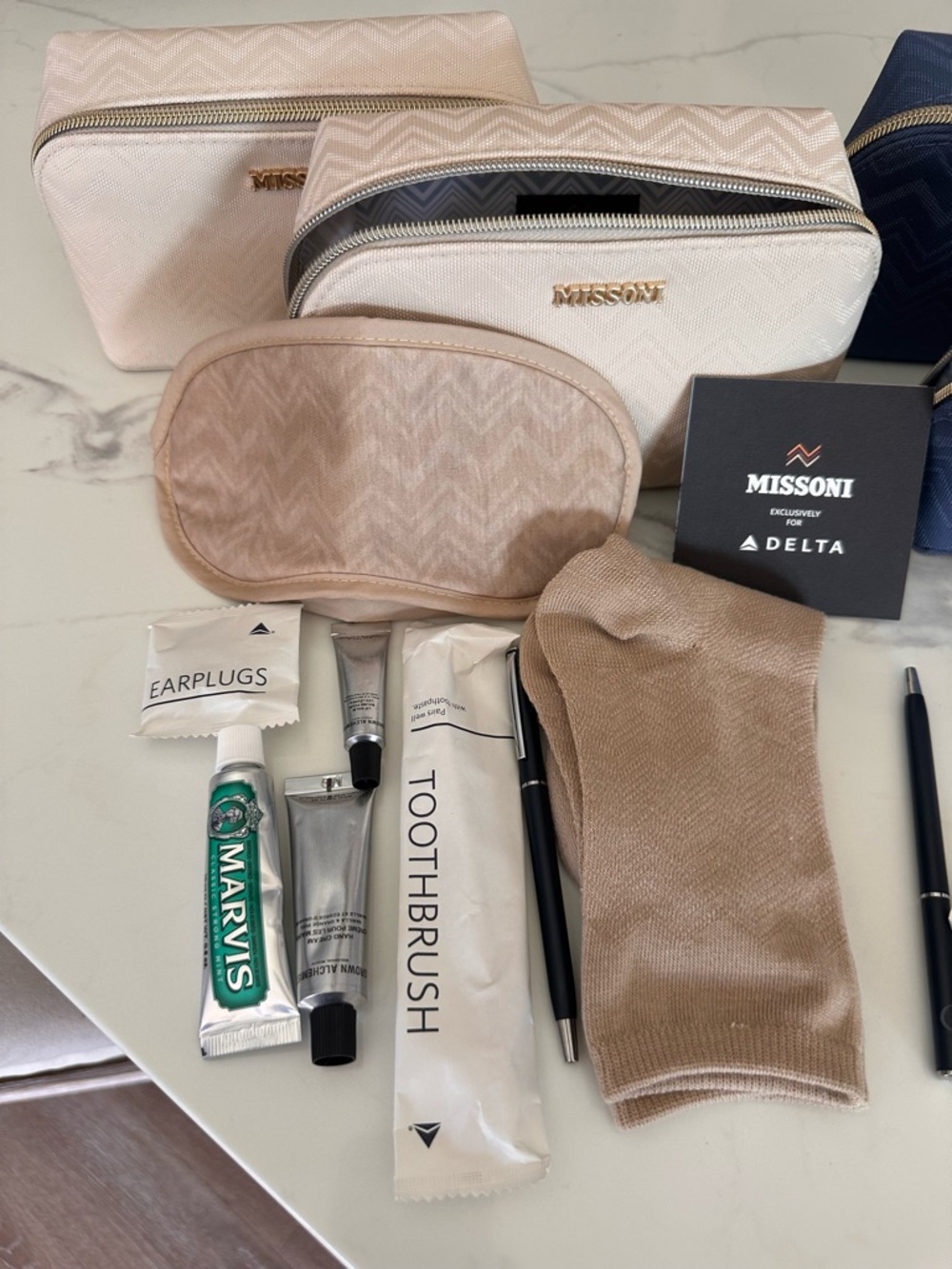 Sealed Newest Missoni Delta One Collab Amenity Kit